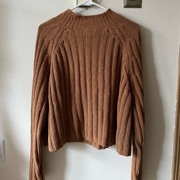 American Eagle Outfitters Chenille Brown Sweater - Picture 7 of 11